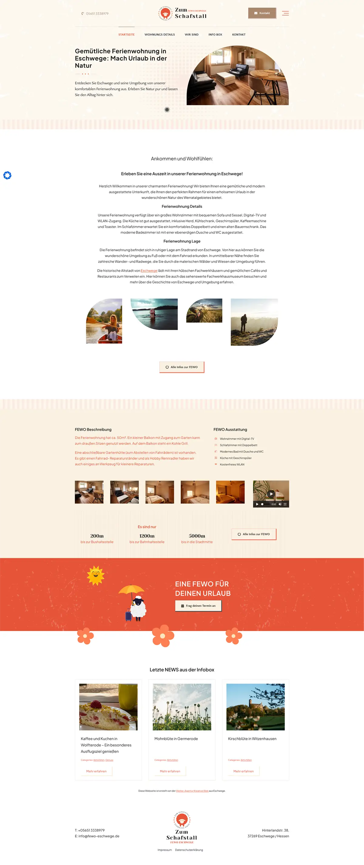 Ferienwohnung in Eschwege FEWO mit Garten